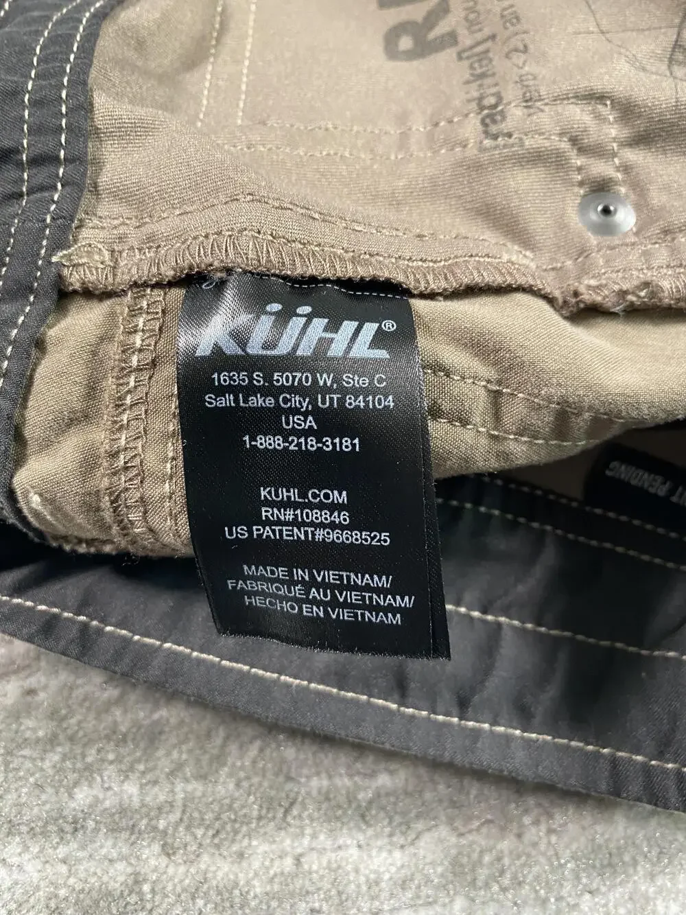 Kuhl Radikl Pants Mens 32x32 (fits 32x31) Brown Outdoor Hiking Stretch 7 Pocket